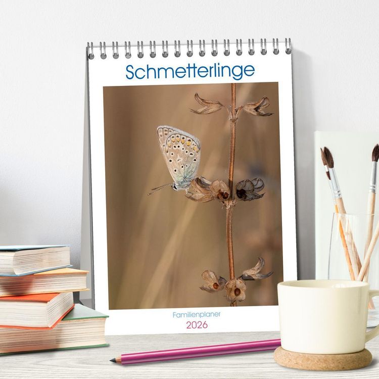 Produktbild: Schmetterlinge in Bayern (Tischkalender 2026 DIN A5 hoch), CALVENDO Monatskalender