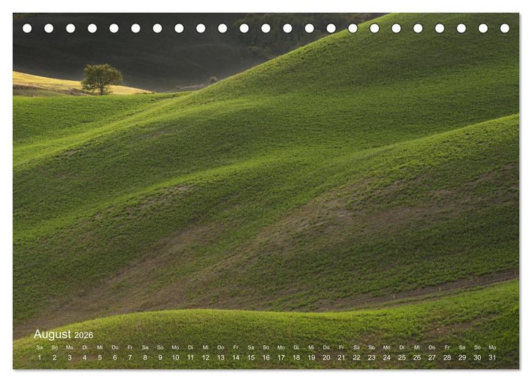 Produktbild: Traumblicke Toskana - Licht, Land, Leben (Tischkalender 2026 DIN A5 quer), CALVENDO Monatskalender