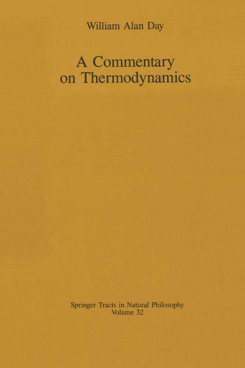 Produktbild: A Commentary on Thermodynamics