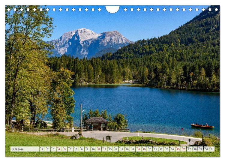 Produktbild: Unterwegs im Bergsteigerdorf Ramsau (Wandkalender 2026 DIN A4 quer), CALVENDO Monatskalender