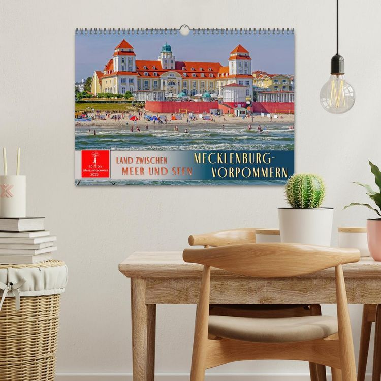 Produktbild: Mecklenburg-Vorpommern - Land zwischen Meer und Seen (Wandkalender 2026 DIN A3 quer), CALVENDO Monatskalender