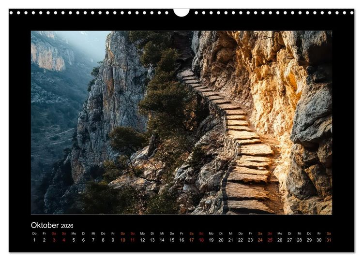 Produktbild: Geheimnisvolle Wege (Wandkalender 2026 DIN A3 quer), CALVENDO Monatskalender
