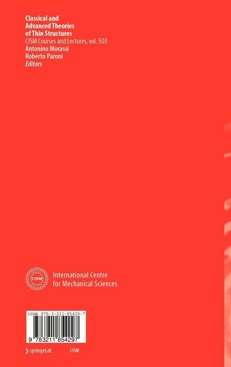 Produktbild: Classical and Advanced Theories of Thin Structures