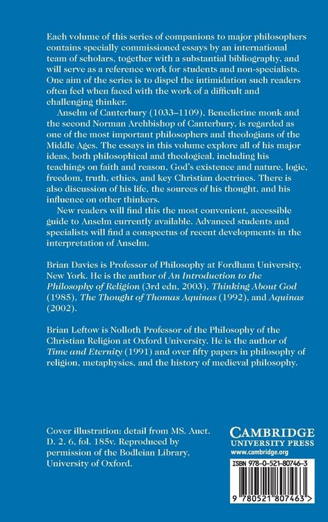 Produktbild: The Cambridge Companion to Anselm