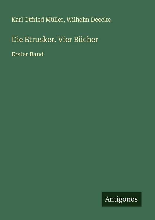 Produktbild: Die Etrusker. Vier B&uuml;cher