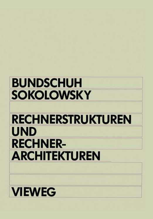 Produktbild: Rechnerstrukturen und Rechnerarchitekturen