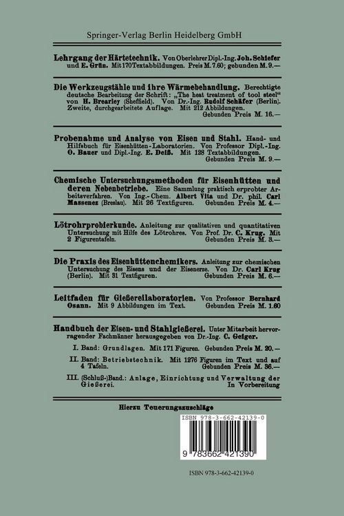Produktbild: Lagermetalle und Ihre Technologische Bewertung
