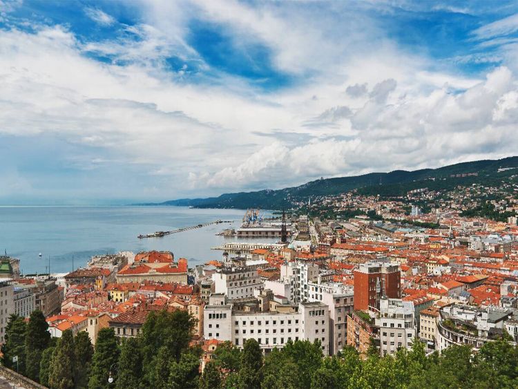 Produktbild: Triest, Blick &uuml;ber die Stadt zum Hafen (Puzzle)