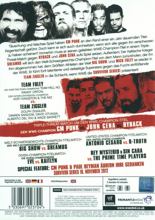 Produktbild: Survivor Series 2012