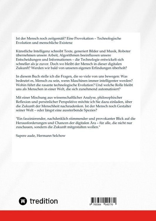 Produktbild: Ist der Mensch noch zeitgem&auml;&szlig;? Eine Provokation