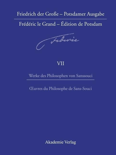 Produktbild: Werke des Philosophen von Sanssouci / Oeuvres du Philosophe de Sans-Souci
