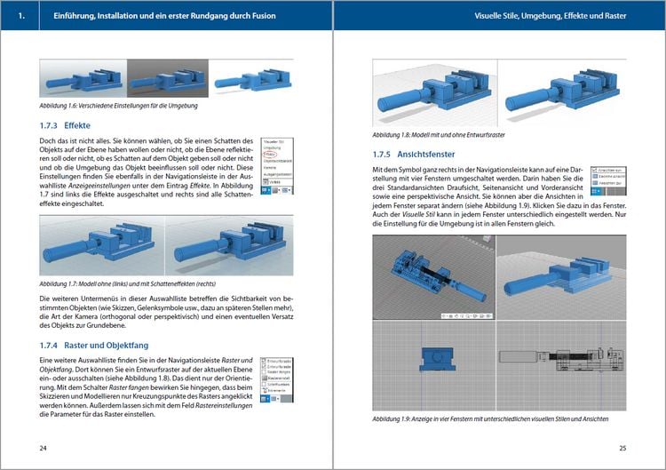 Produktbild: Autodesk Fusion - 3D CAD - Konstruktion - Fertigung - Einstieg und Praxis mit vielen Praxisbeispielen
