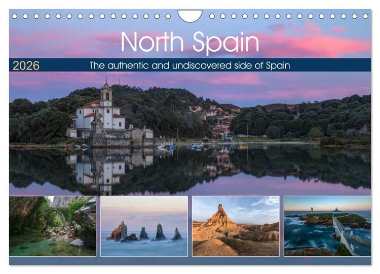 Produktbild: North Spain, the authentic and undiscovered side of Spain (Wall Calendar 2026 DIN A4 landscape), CALVENDO 12 Month Wall Calendar