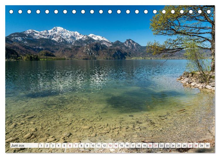 Produktbild: Bayerns sch&ouml;nste Seen (Tischkalender 2026 DIN A5 quer), CALVENDO Monatskalender
