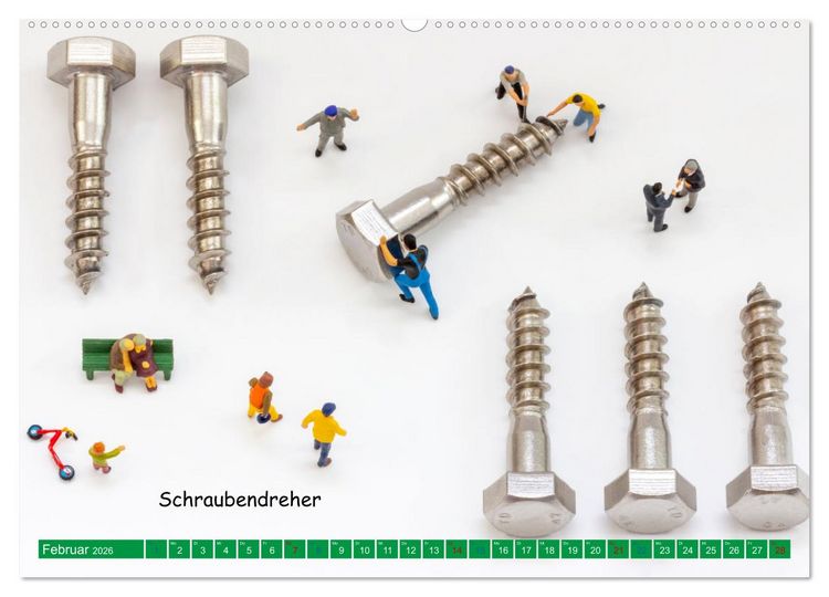 Produktbild: Korkenzieher ... und andere Mini-Welten (hochwertiger Premium Wandkalender 2026 DIN A2 quer), Kunstdruck in Hochglanz