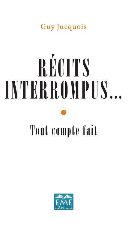 Produktbild: R&eacute;cits interrompus...