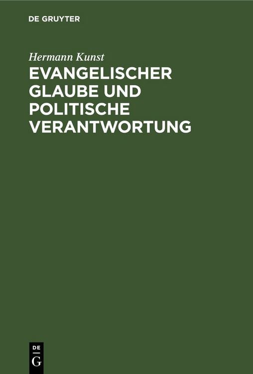 Produktbild: Evangelischer Glaube und politische Verantwortung