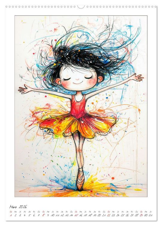 Produktbild: Kleine Chaoten (Wandkalender 2026 DIN A2 hoch), CALVENDO Monatskalender