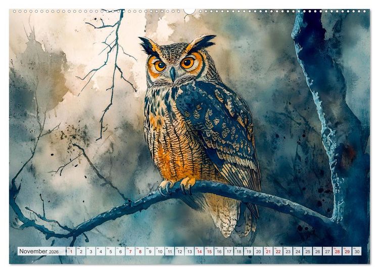 Produktbild: Wildtiere Europas - Farbwelt der heimischen Fauna (hochwertiger Premium Wandkalender 2026 DIN A2 quer), Kunstdruck in Hochglanz