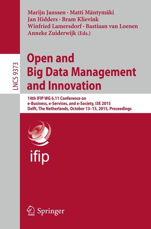 Produktbild: Open and Big Data Management and Innovation
