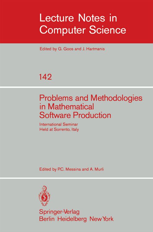 Produktbild: Problems and Methodologies in Mathematical Software Production