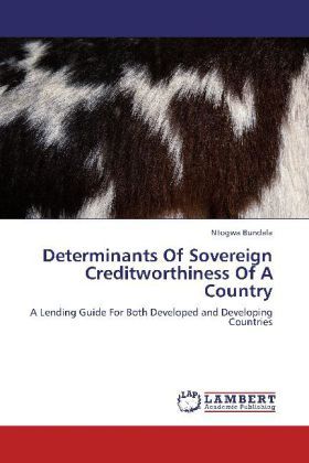 Produktbild: Bundala, N: Determinants Of Sovereign Creditworthiness Of A