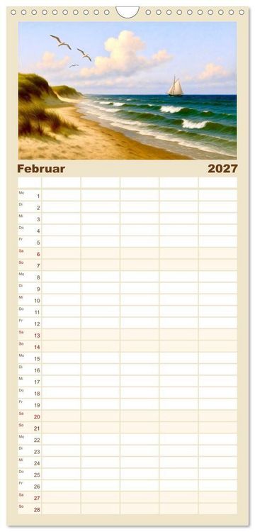 Produktbild: Familienplaner 2027 - Heinrich Heine. Sein Leben, seine literarischen Werke mit 5 Spalten (Wandkalender, 21 x 45 cm) CALVENDO