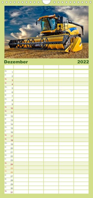 Produktbild: Familienplaner Landwirtschaft - die Zukunft ist digital (Wandkalender 2022 , 21 cm x 45 cm, hoch)