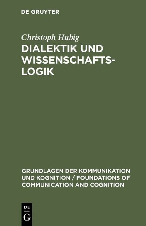 Produktbild: Dialektik und Wissenschaftslogik