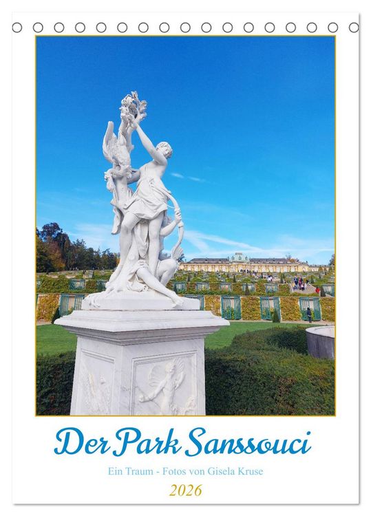 Produktbild: Der Park Sanssouci - ein Traum (Tischkalender 2026 DIN A5 hoch), CALVENDO Monatskalender