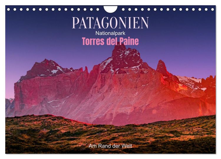 Produktbild: Patagonien, Torres del Paine Nationalpark: Am Rand der Welt (Wandkalender 2026 DIN A4 quer), CALVENDO Monatskalender