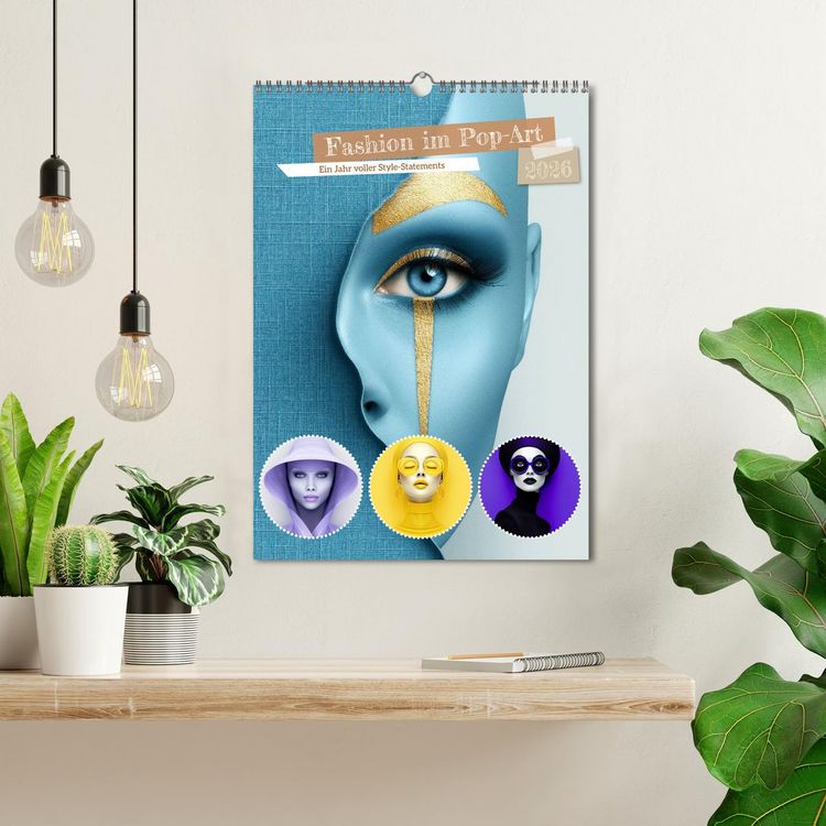 Produktbild: Fashion im Pop-Art (Wandkalender 2026 DIN A3 hoch), CALVENDO Monatskalender