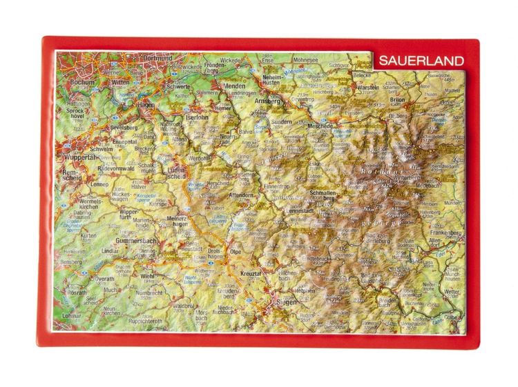 Produktbild: Reliefpostkarte Sauerland