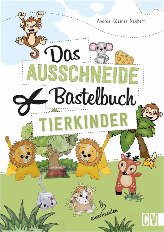 Produktbild: Das Ausschneide-Bastelbuch Tierkinder
