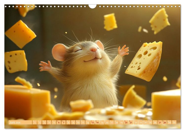 Produktbild: M&auml;use w&uuml;rden K&auml;se kaufen (Wandkalender 2026 DIN A3 quer), CALVENDO Monatskalender