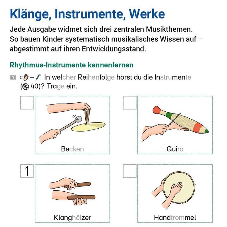 Produktbild: Das &Uuml;bungsheft Musik 1/2
