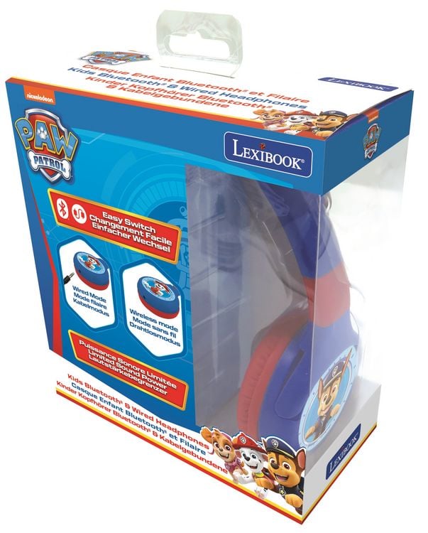 Produktbild: Paw Patrol 2 in 1 Bluetooth&reg; und kabelgebundener Kopfh&ouml;rer