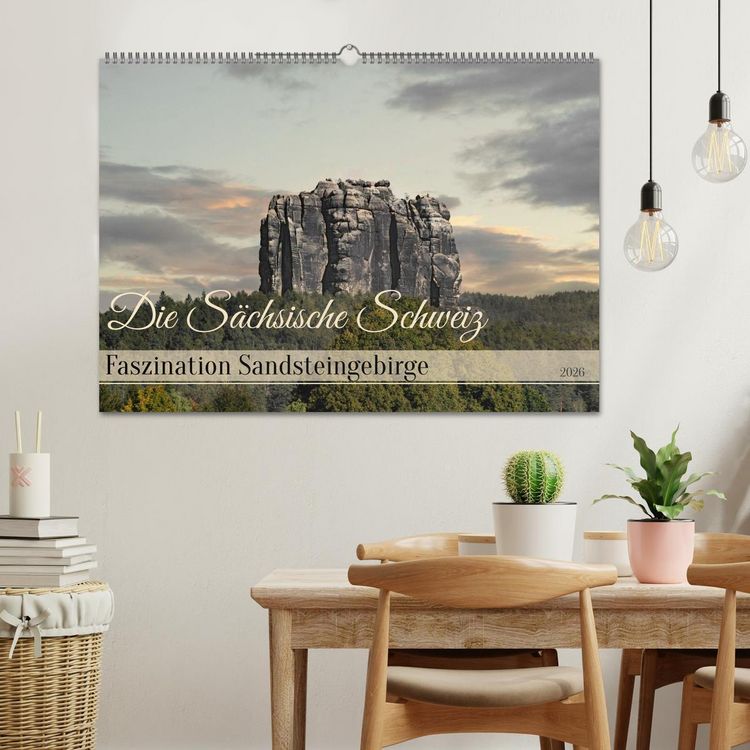 Produktbild: Die S&auml;chsische Schweiz / Faszination Sandsteingebirge (Wandkalender 2026 DIN A2 quer), CALVENDO Monatskalender