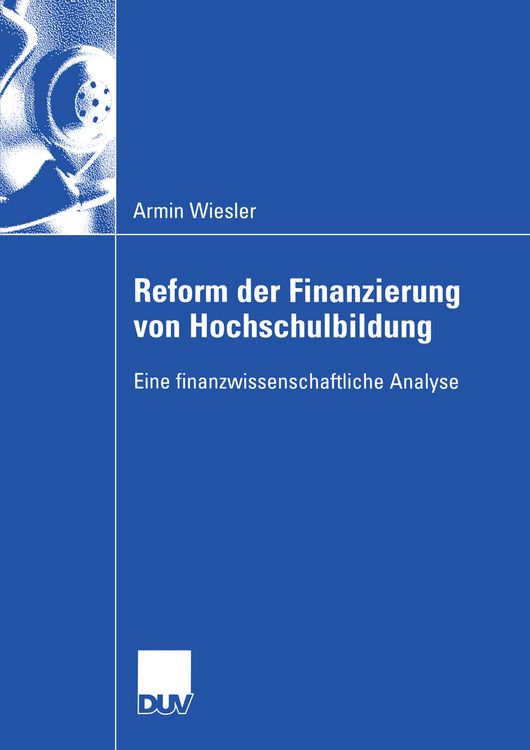 Produktbild: Reform der Finanzierung von Hochschulbildung