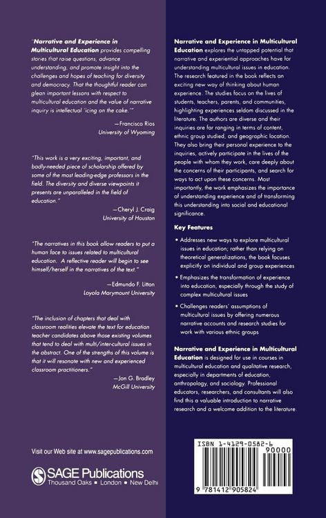 Produktbild: Narrative and Experience in Multicultural Education
