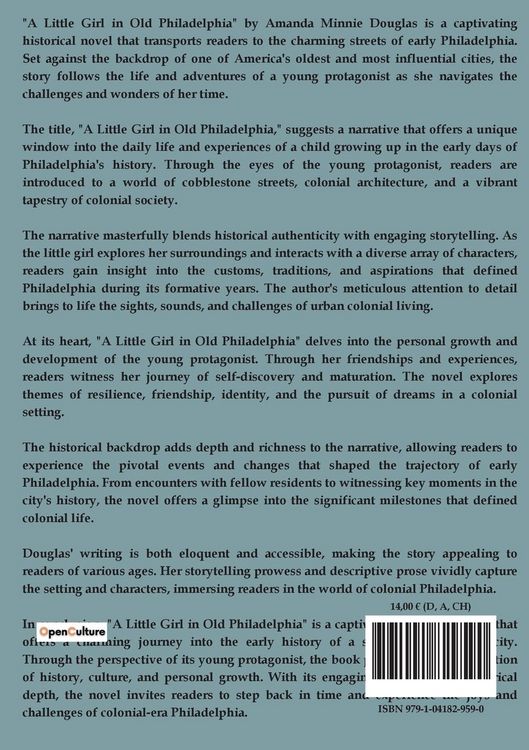 Produktbild: A Little Girl in Old Philadelphia