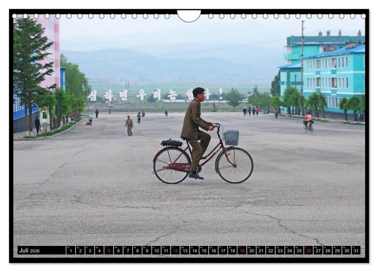 Produktbild: Nordkorea - Die gro&szlig;e Leere (Wandkalender 2026 DIN A4 quer), CALVENDO Monatskalender