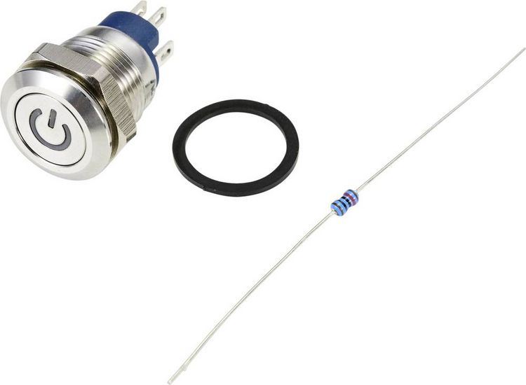 Produktbild: TRU COMPONENTS TC-9219008 Drucktaster 48 V/AC 2A 1 x Aus/(Ein) tastend RGB IP67 1St.