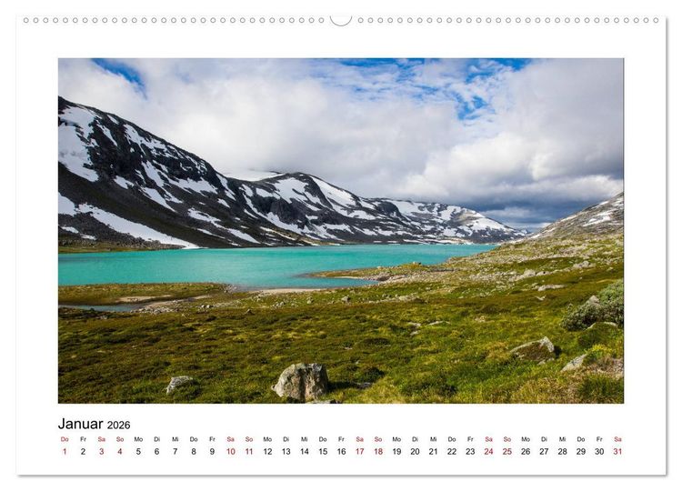 Produktbild: Norwegen - Faszination Fjordland (Wandkalender 2026 DIN A2 quer), CALVENDO Monatskalender