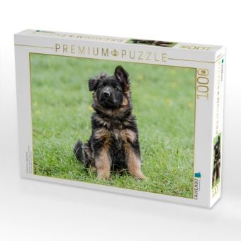 Produktbild: CALVENDO Puzzle Sch&auml;ferhund - Welpe H&uuml;ndin | 1000 Teile Lege-Gr&ouml;&szlig;e 64x48cm Foto-Puzzle f&uuml;r gl&uuml;ckliche Stunden