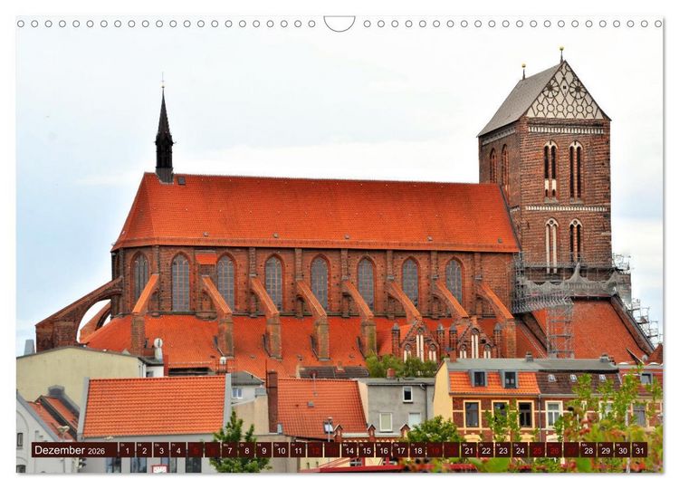 Produktbild: WISMAR die Hanststadt (Wandkalender 2026 DIN A3 quer), CALVENDO Monatskalender