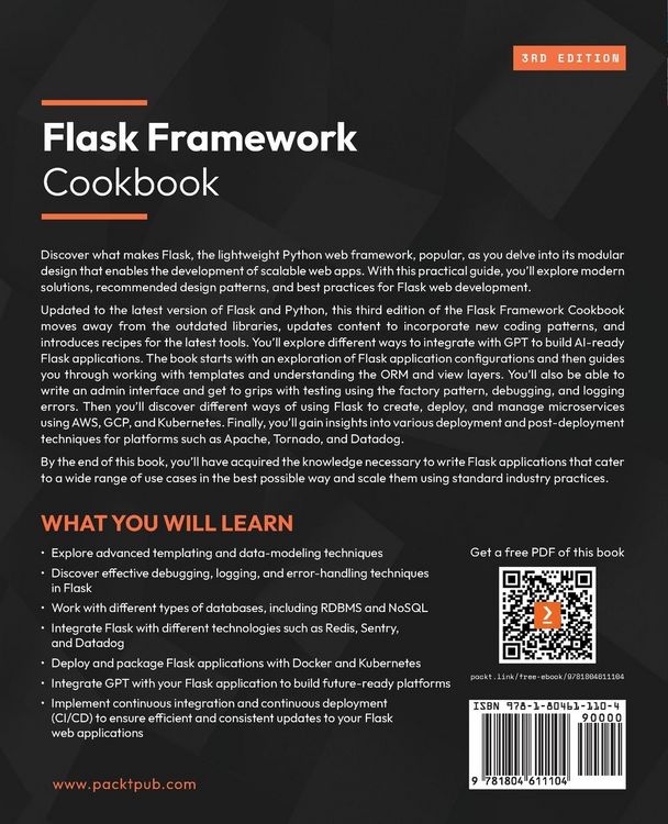 Produktbild: Flask Framework Cookbook - Third Edition