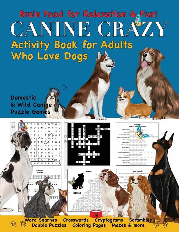 Produktbild: Canine Crazy Activity Book for Adults Who Love Dogs