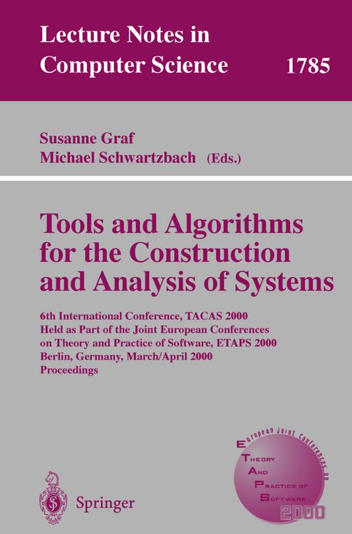 Produktbild: Tools and Algorithms for the Construction and Analysis of Systems