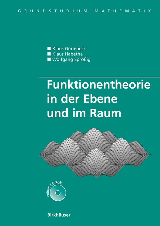 Produktbild: Funktionentheorie in der Ebene und im Raum